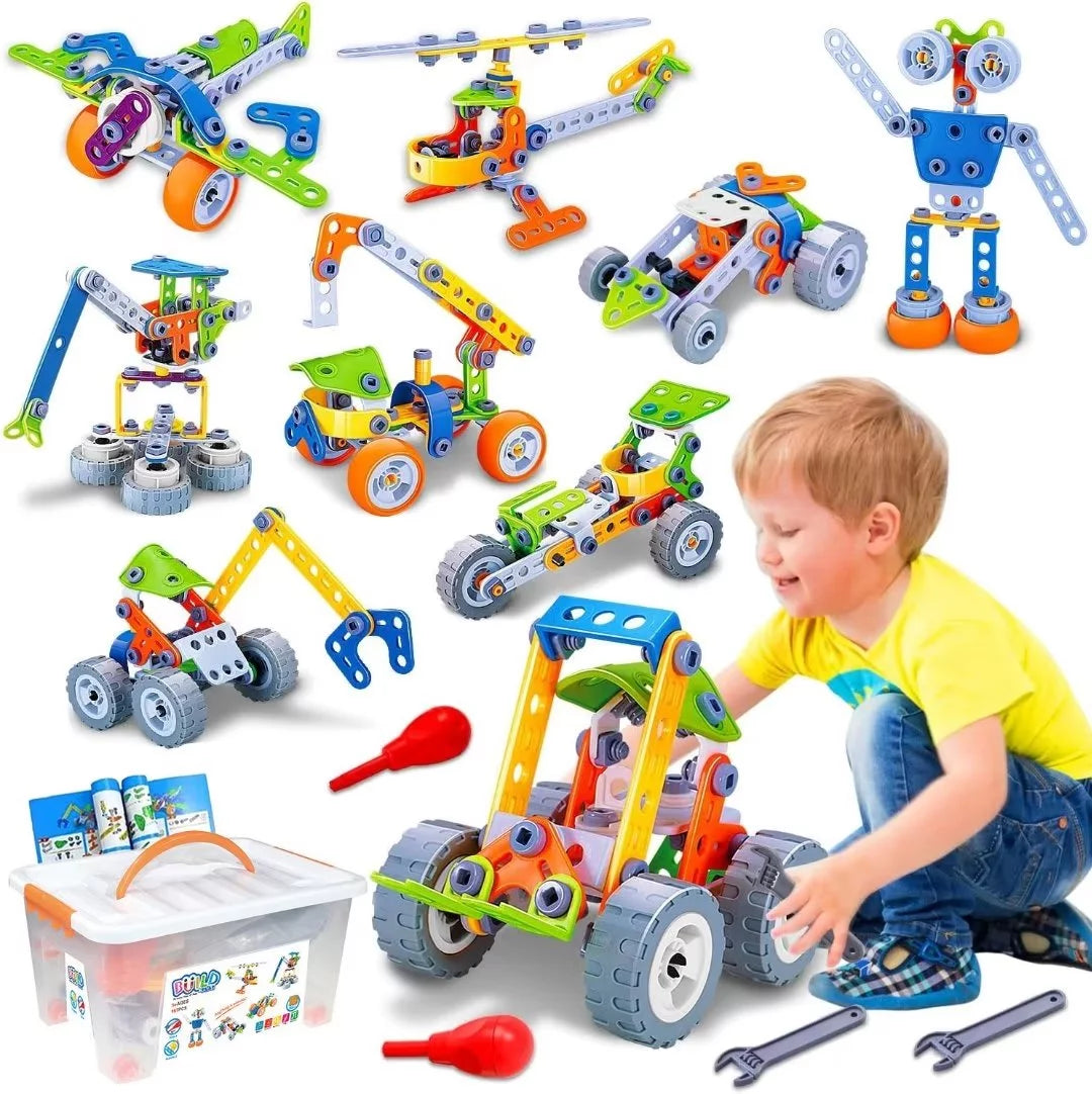 10 in 1 Robot and Vehicle Building Set