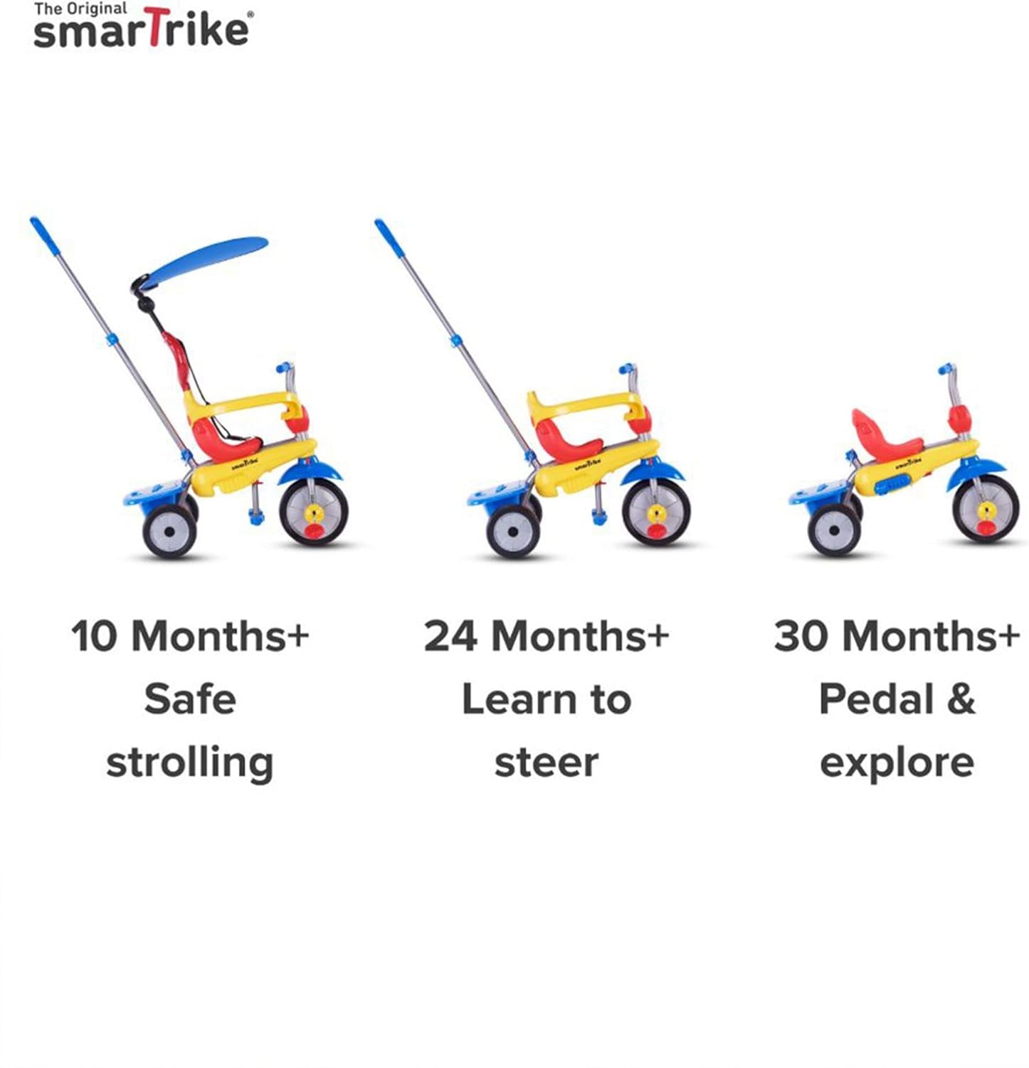 Adjustable Toddler Tricycle Push Bike