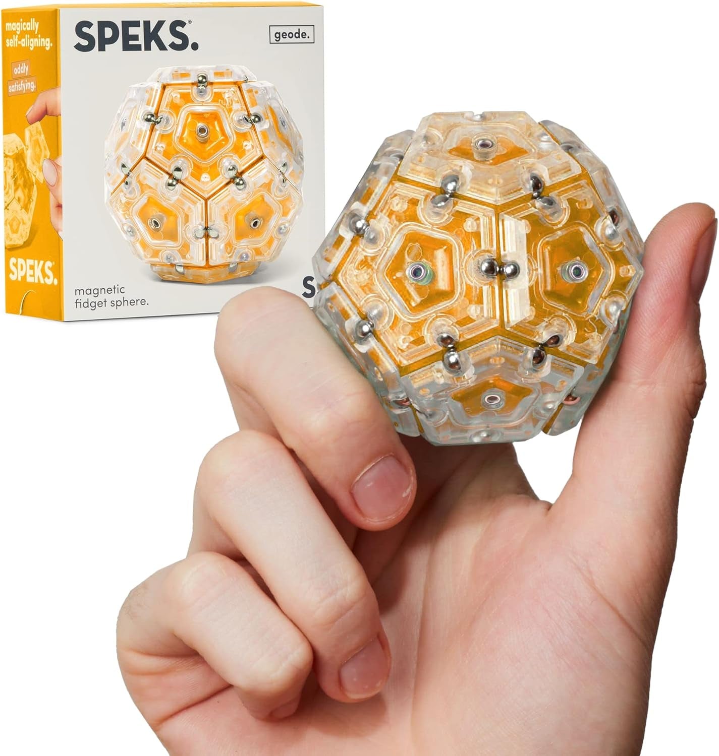Speks Geode Sphere Magnetic Fidget Toy for Adults & Teens 14+