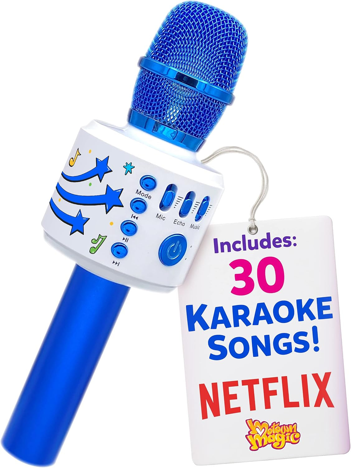 Kids Karaoke Microphone: Includes Bluetooth & Pre-Loaded Songs