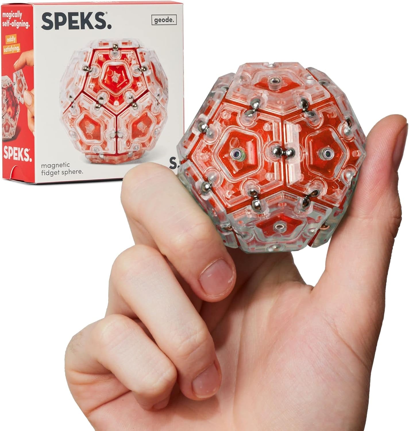 Speks Geode Sphere Magnetic Fidget Toy for Adults & Teens 14+