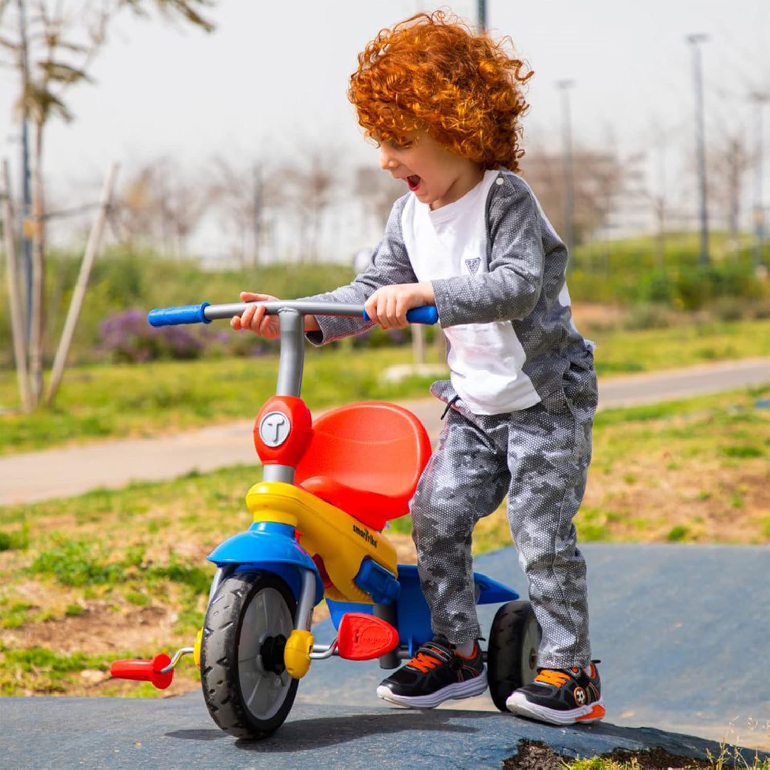 Adjustable Toddler Tricycle Push Bike