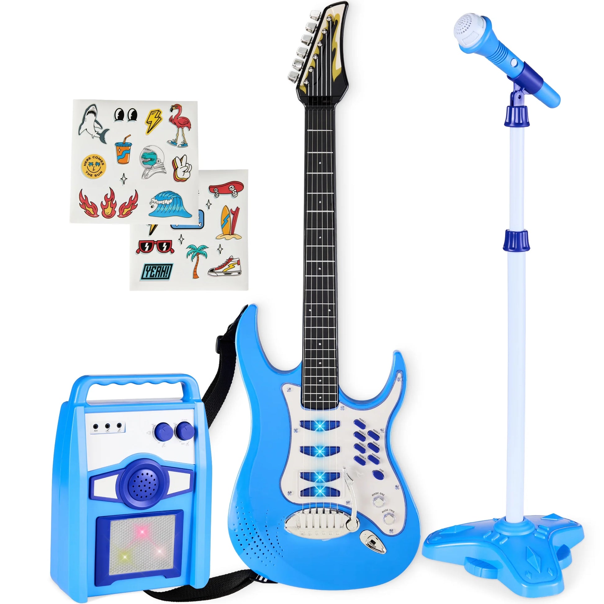 Electric Guitar Toy Play Set W/ 6 Demo Songs
