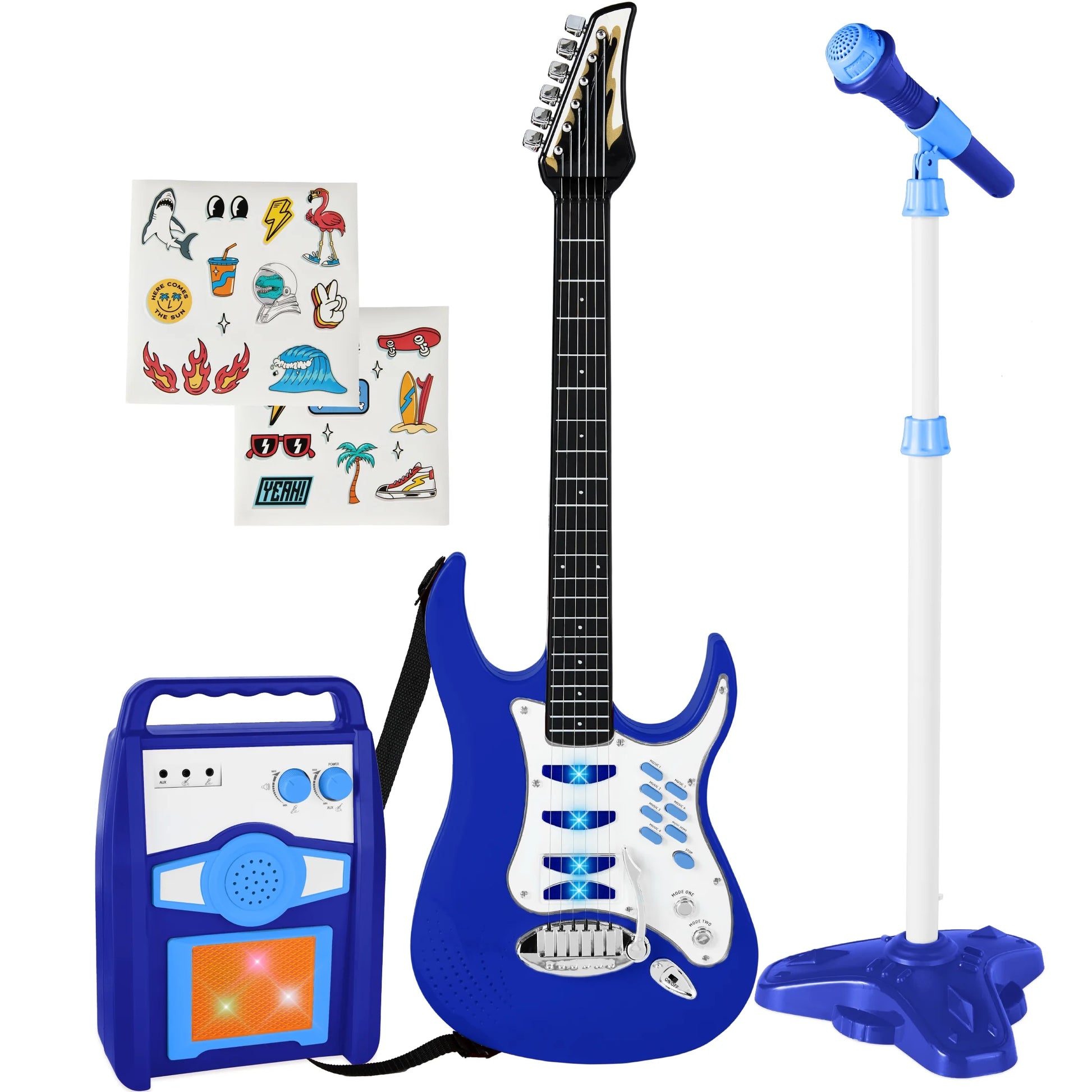 Electric Guitar Toy Play Set W/ 6 Demo Songs