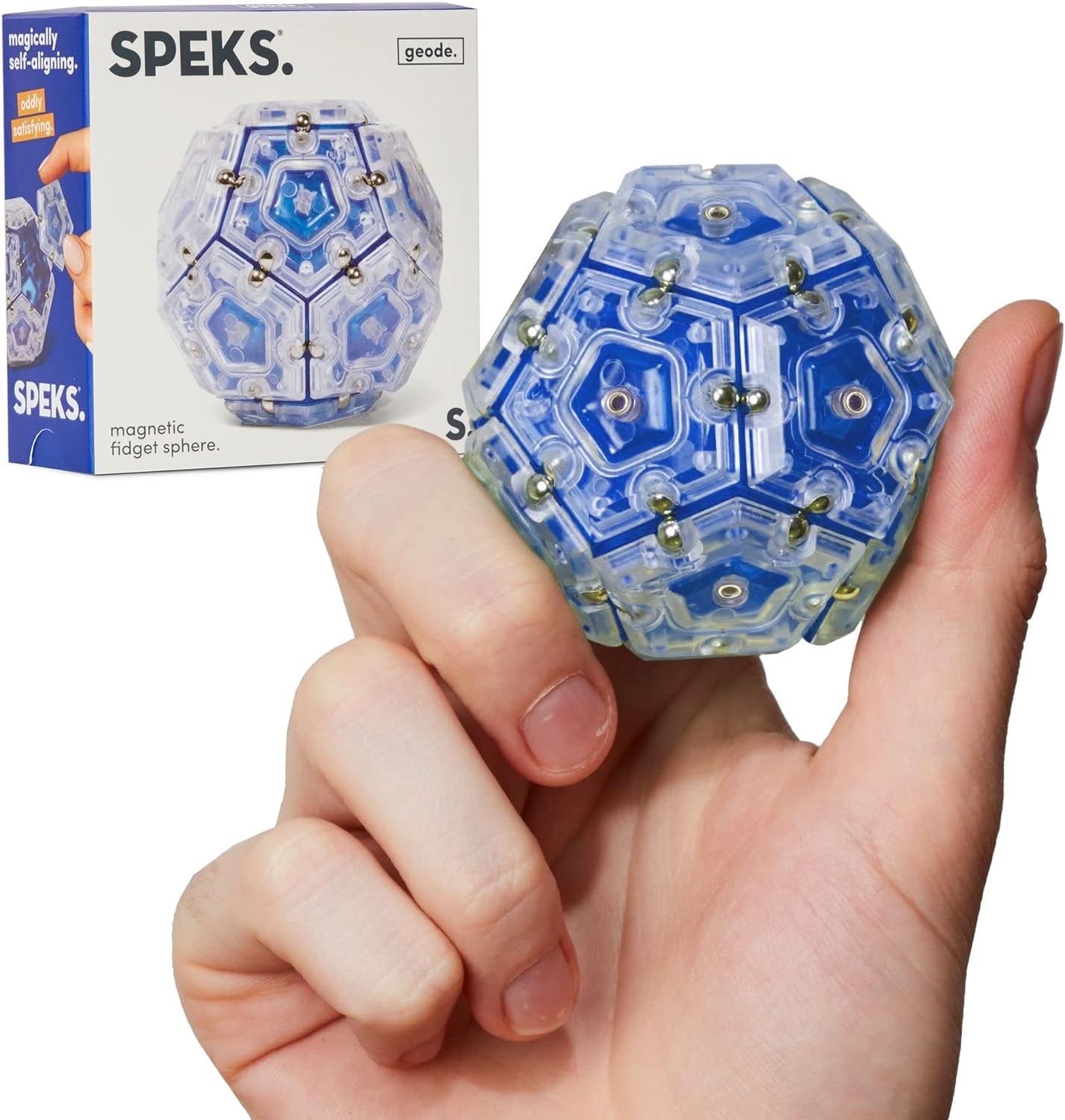 Speks Geode Sphere Magnetic Fidget Toy for Adults & Teens 14+