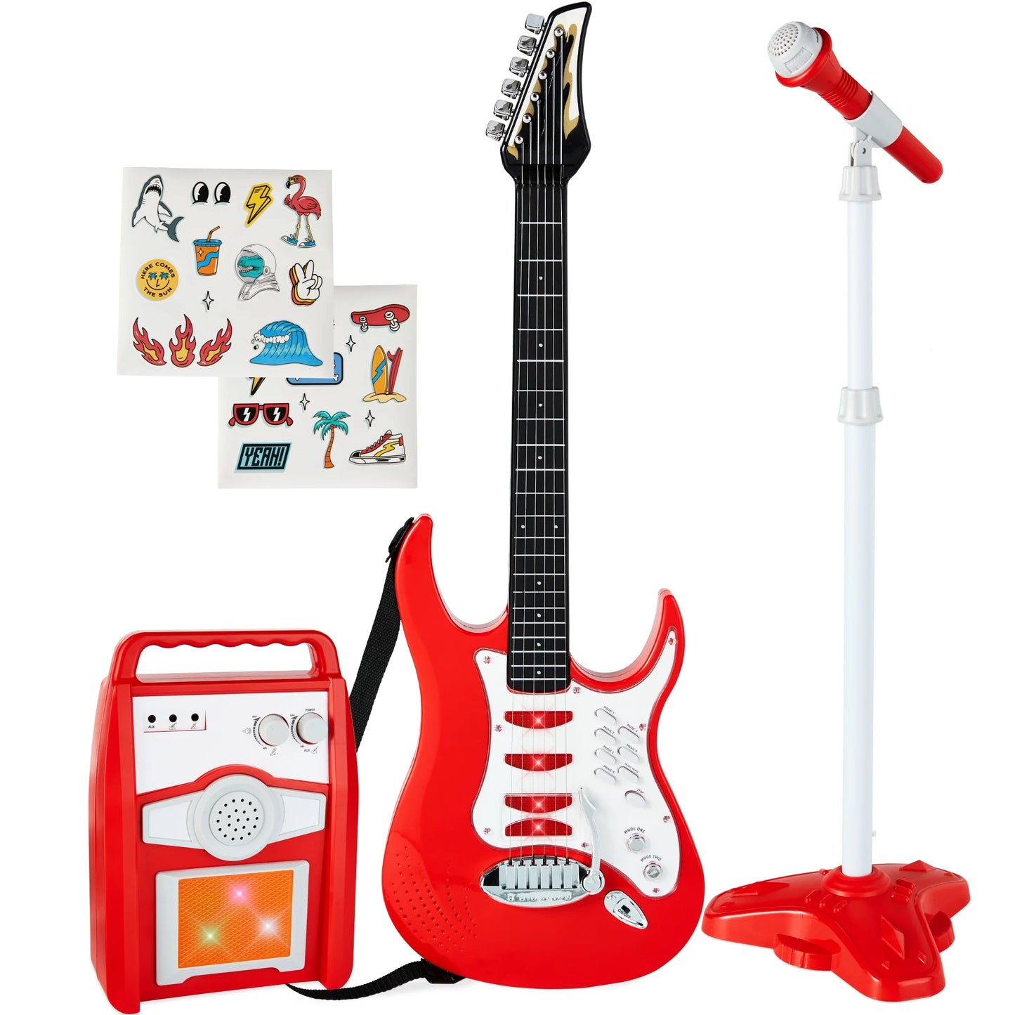 Electric Guitar Toy Play Set W/ 6 Demo Songs