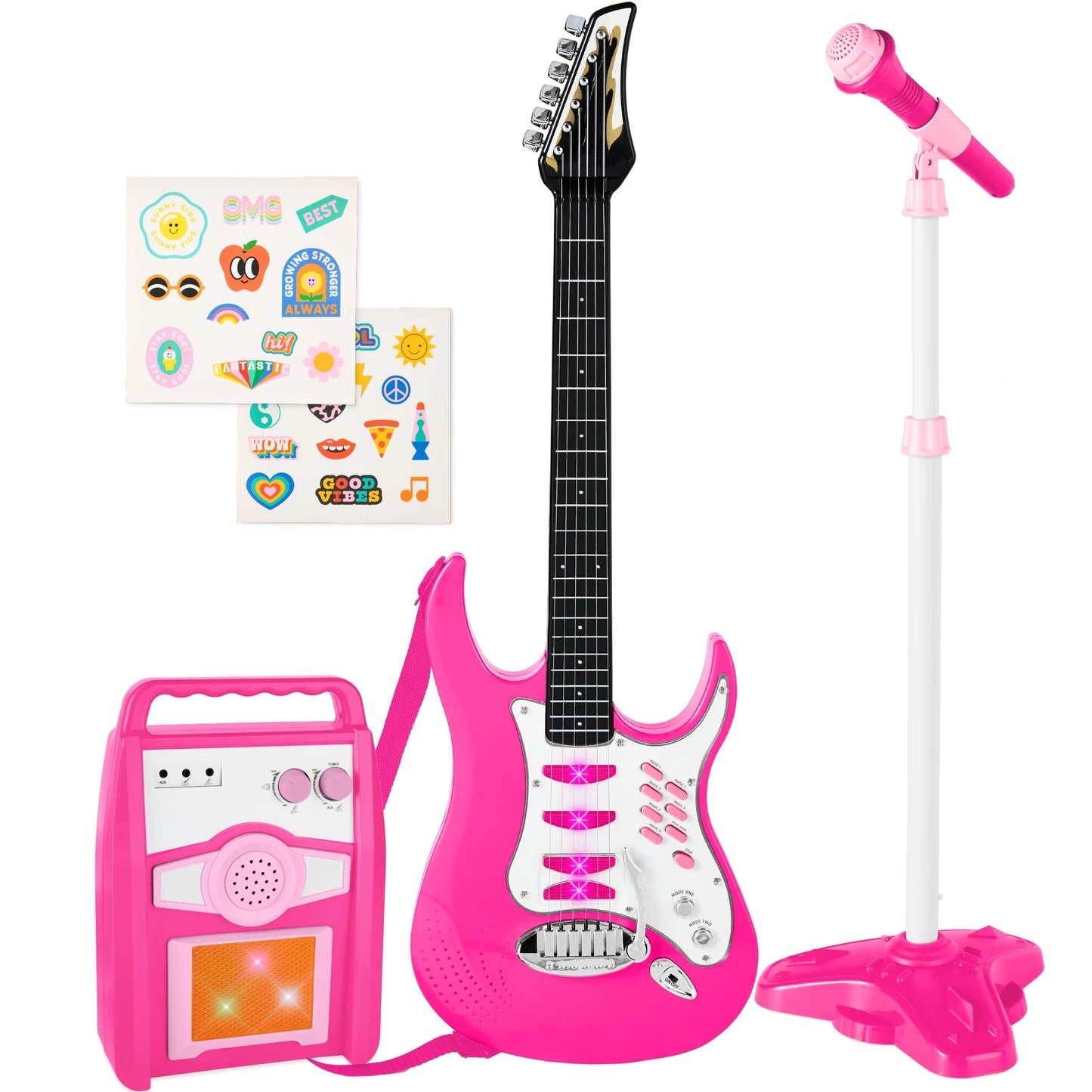 Electric Guitar Toy Play Set W/ 6 Demo Songs